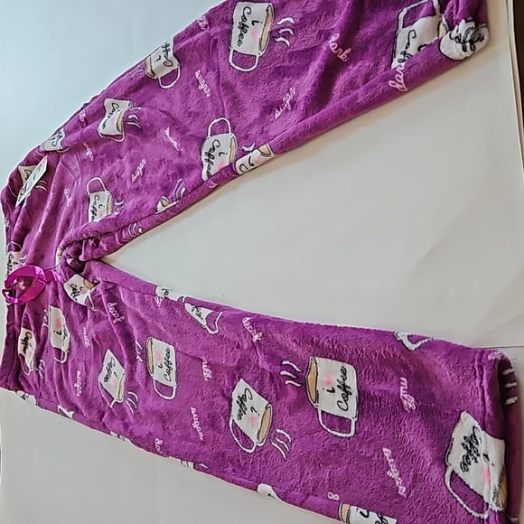 NWT, Staurdaze, fleece, Coffee Lover, soft, sleepwear/ pajama pants. Size M - Picture 1 of 10